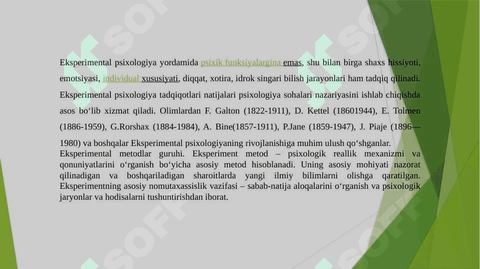 Eksperimental psixologiyada dispersion tahlil usulining o'ziga xos tomonlari A.N.Gusevning tadqiqotlarini talqin etish 3