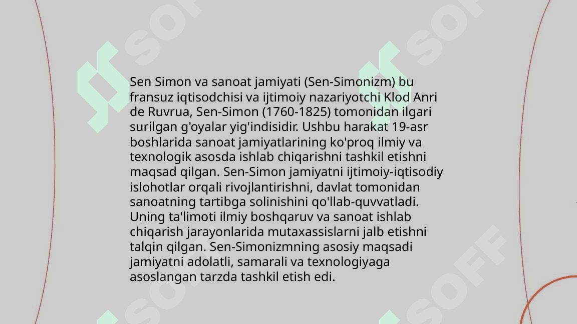 Sen simonning iqtisodiy g‘oyalari va qarashlari 5