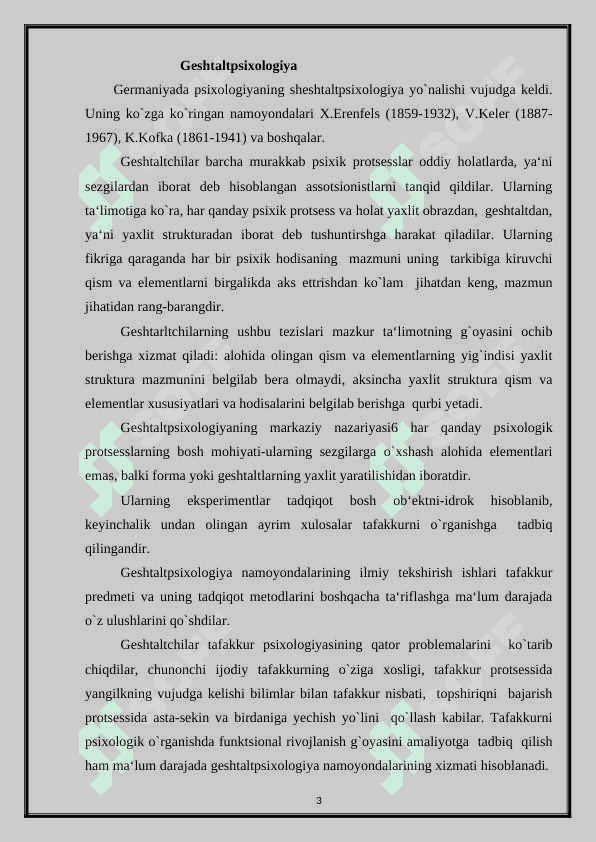 Yo‘nalishlar evolyutsiyasi, ular o‘rtasidagi chegaralar uyg‘unligi 3