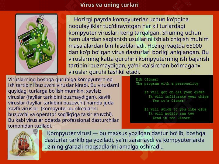 Kompyuter va viruslar taqdimot 4