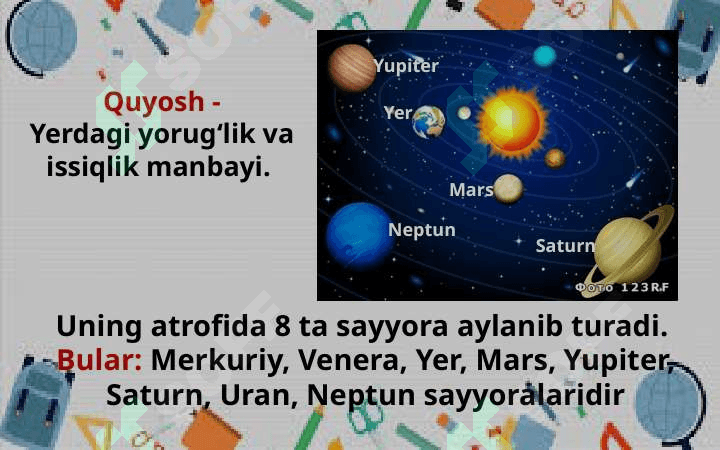 Quyosh, Oy va yulduzlar 4