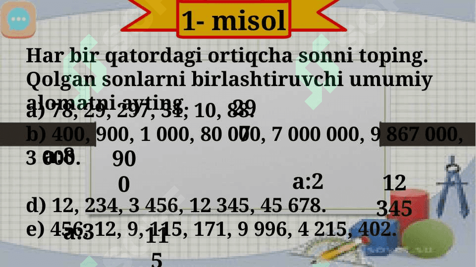 Toplamlar va malumotlar 3