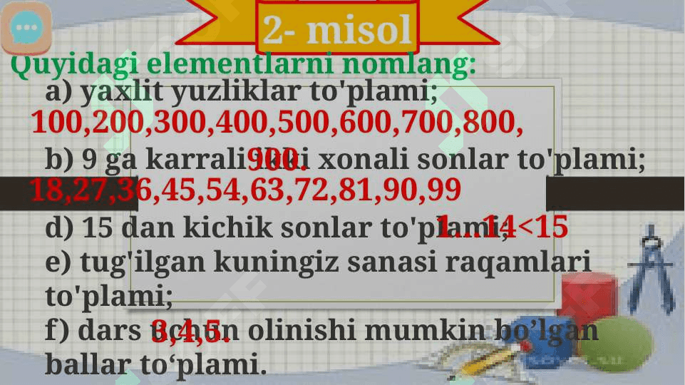 Toplamlar va malumotlar 4