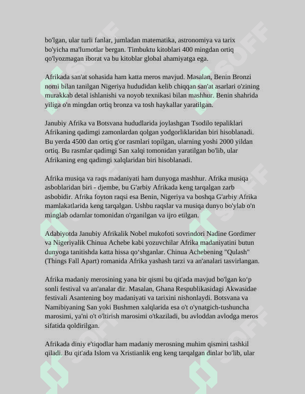 AFRIKA XALQLARI ENTALOGIYASI 4