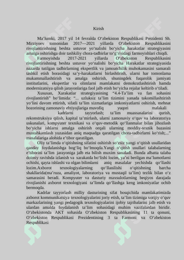 Edraw_Max dasturi imkoniyatlarini o‘rgatuvchi multimediali o‘qitish tizimini yaratish. 3