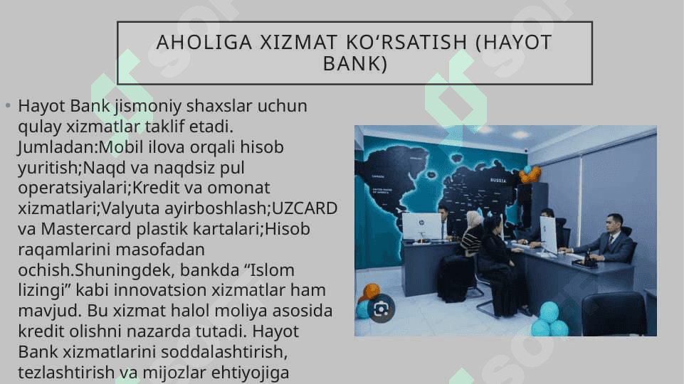 Hayot banki va yevroosiyo banki 7