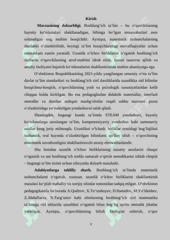 1-4 SINFLARDA UZUNLIK O‘LCHOV BIRIKLARINI O‘RGATISH METODIKASI 3