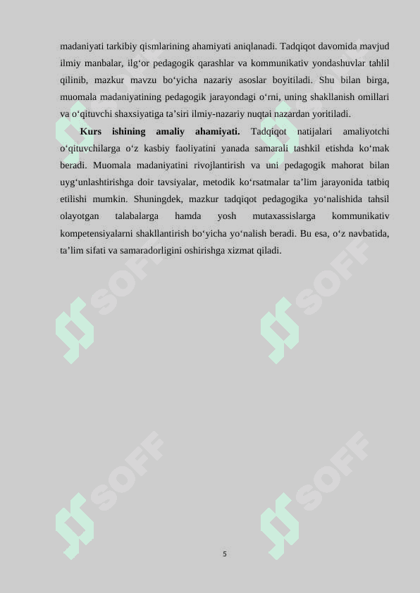 Pedagogik mahorat va muomala madaniyati 5