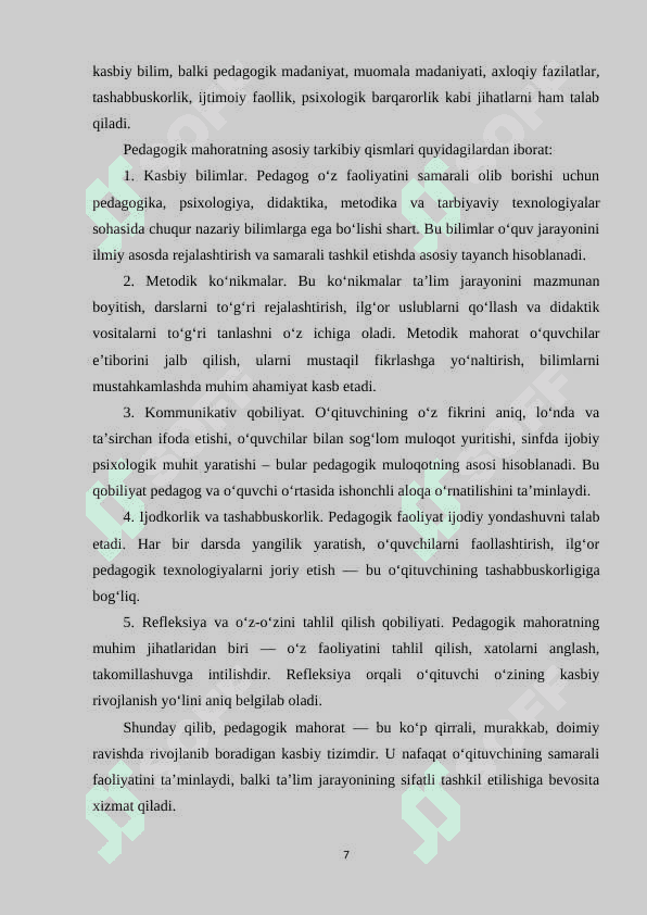 Pedagogik mahorat va muomala madaniyati 7