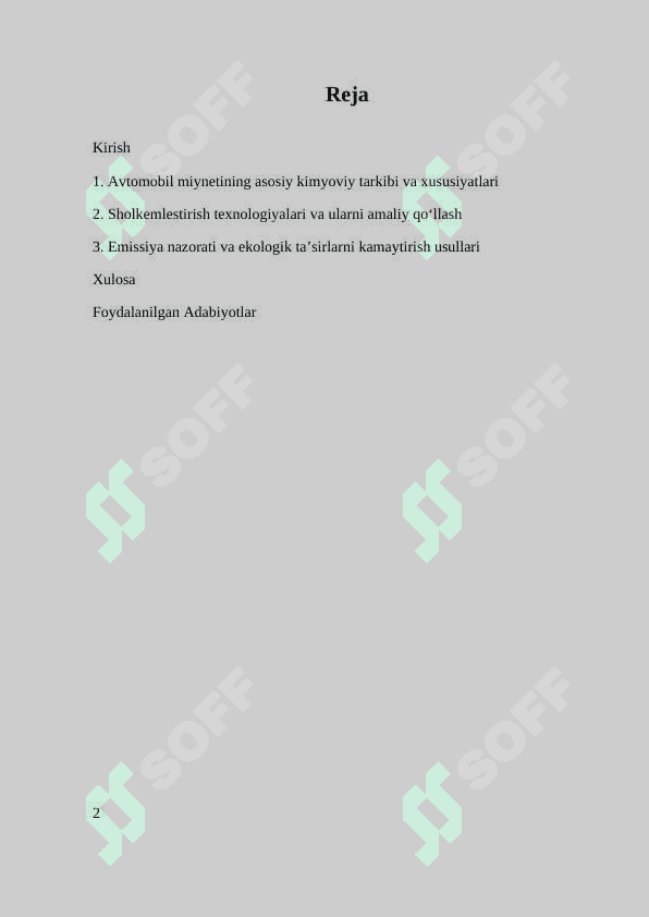 AVTOMOBIL TRANSPORTINDA MIYNETTI SHOLKEMLESTIRIW 2