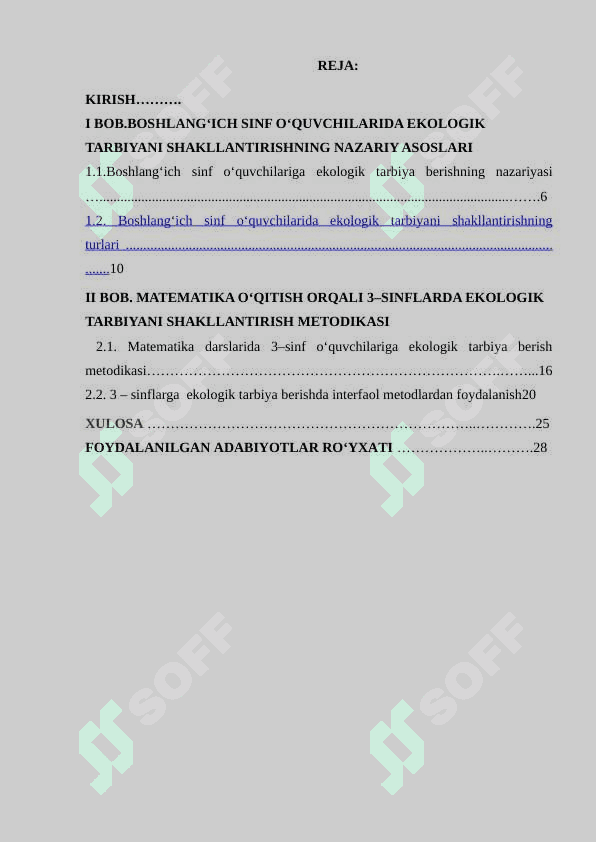 3-SINFDA MATEMATIKA O‘QITISH ORQALI EKOLOGIK TARBIYANI SHAKLLANTIRISH METODIKASI 2