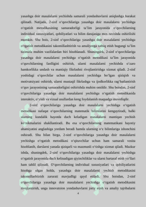 2 sinf oʻquvchilariga yasashga doir masalalarni yechishga oʻrgatish metodikasi 4