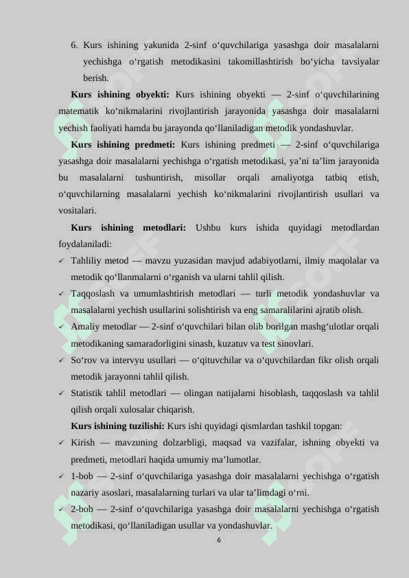 2 sinf oʻquvchilariga yasashga doir masalalarni yechishga oʻrgatish metodikasi 6