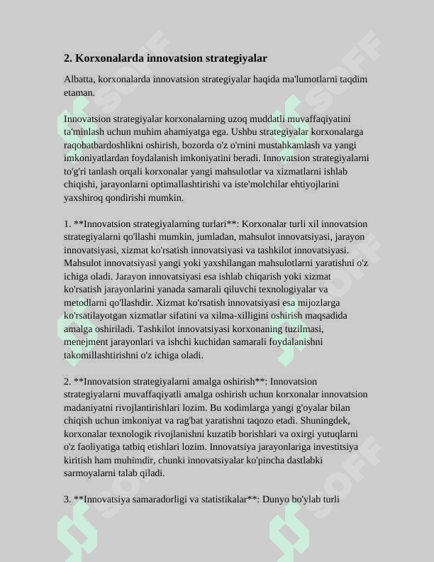 KORXONALARDA INOVATSIYALARNI PRAGNOZLASH USULI 5