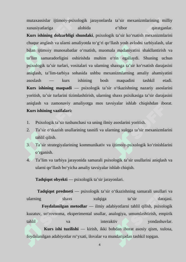 Pisixologik ta'sir oʻtkazish usullari kurs ishi.docx 4