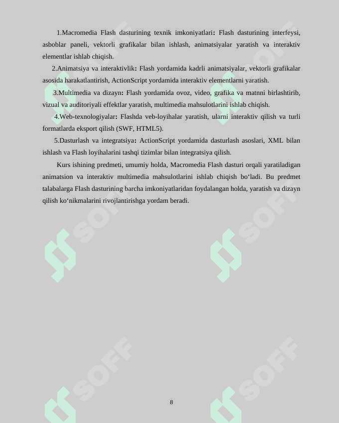 Macromedia Flash dasturi 7