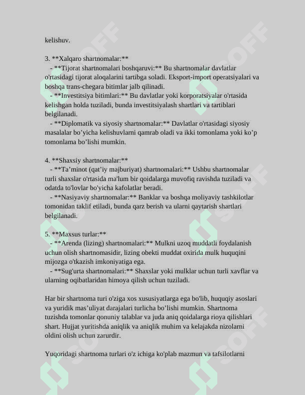 SHARTNOMAGA OID UMUMIY QOIDALAR 8