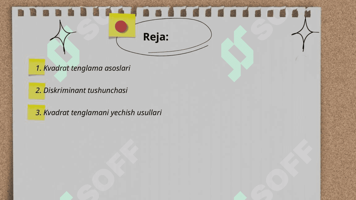 Kvadrat tenglama 2