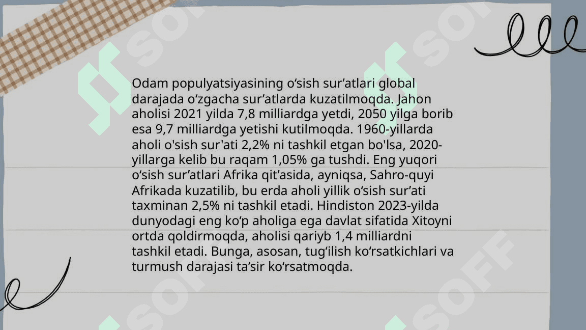 Odam populatsiyalari haqida tushuncha.Demlar. Izolyantlar. Odam populatsiyalarining eng muhim hususiyatlari o'z o'zidan otalanuvchi organizimlar populatsiyalaridagi irsiylanish. Hardi -vaynberg formulasi 5