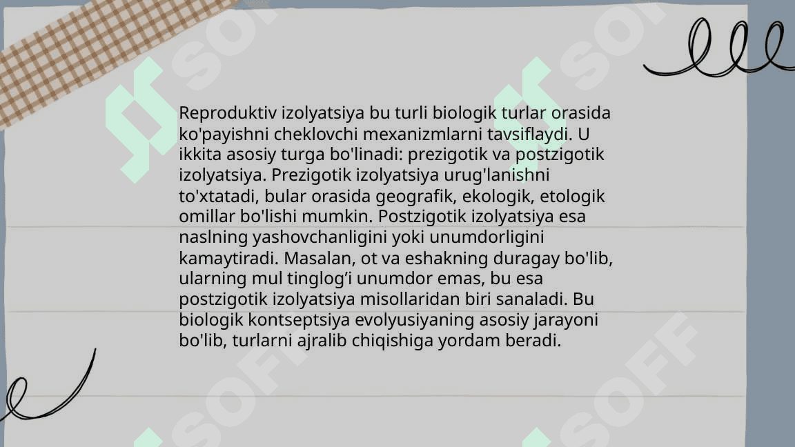 Odam populatsiyalari haqida tushuncha.Demlar. Izolyantlar. Odam populatsiyalarining eng muhim hususiyatlari o'z o'zidan otalanuvchi organizimlar populatsiyalaridagi irsiylanish. Hardi -vaynberg formulasi 8