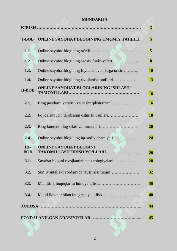 ONLINE SAYOHAT BLOGINI YARATISH 2