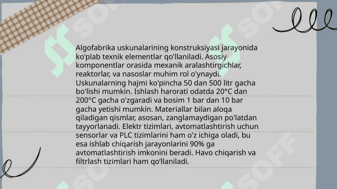 Algofabrika  mexanik dastgohlarining tuzulishi va ishlash prinsipi 4