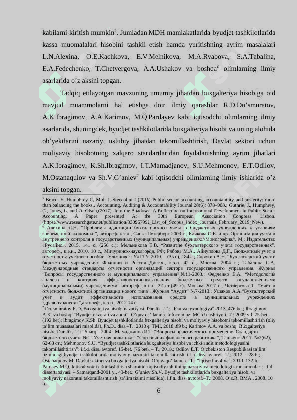 Byudjet tashkilotlarida kassa va kassa operatsiyalari 6