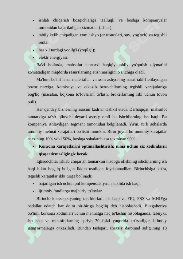 Sanoat korxonalarda mahsulot ishlab chiqarish 8