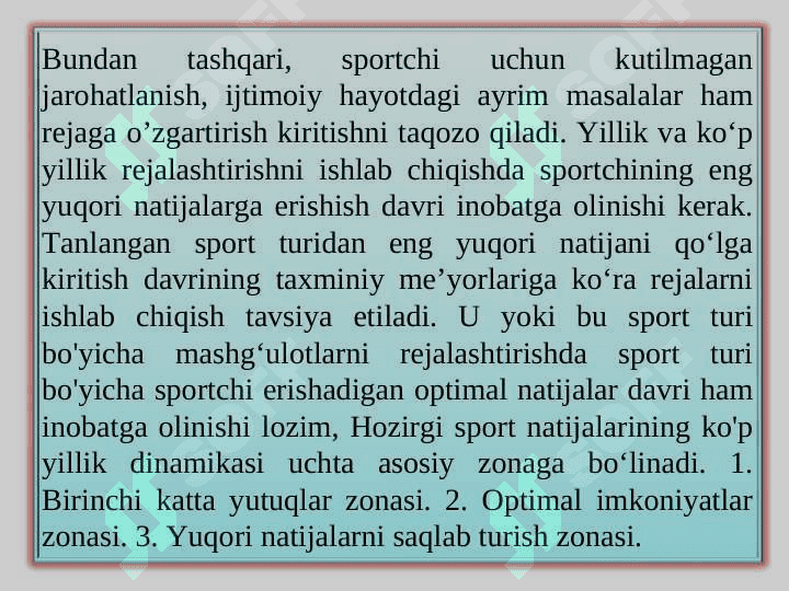 Yillik va ko‘p yillik (makrosikl) Oylik (mezosikl) va haftalik (mikrosikl)  rejalashtirish 5