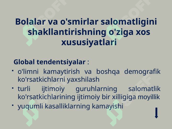 Bolalar salomatligining zamonaviy muammolari 8