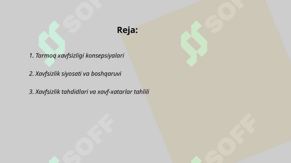 Tarmoq xavfsizligi asoslar Xavfsizlik tahdidlari firewall IDS IPS tizimlari va boshqa xavfsizlik vositalari 2