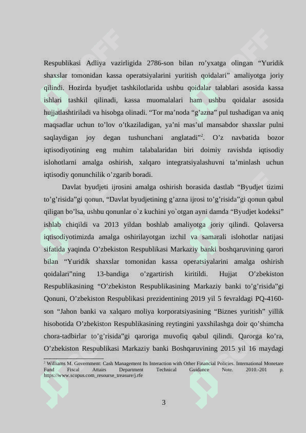 Byudjet tashkilotlarida kassa va kassa operatsiyalari 3