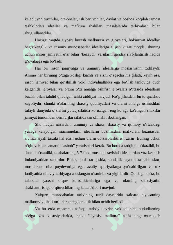 Bugungi dunyoning geomafkuraviy manzarasida yoshlar 4