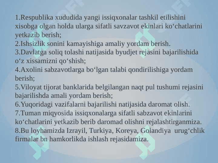 Sabzavot ko‘chatlar yetishtirish 5