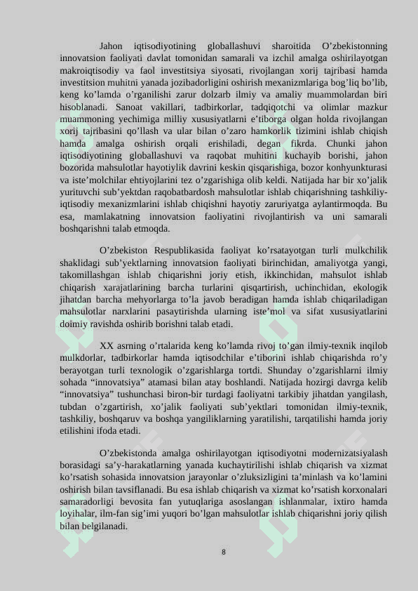 Innovatsion iqtisodiyot 8