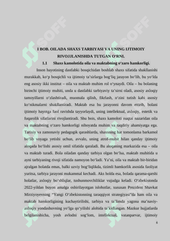 Oilada va maktabda o’quvchilar shaxsini shakllantirish 6