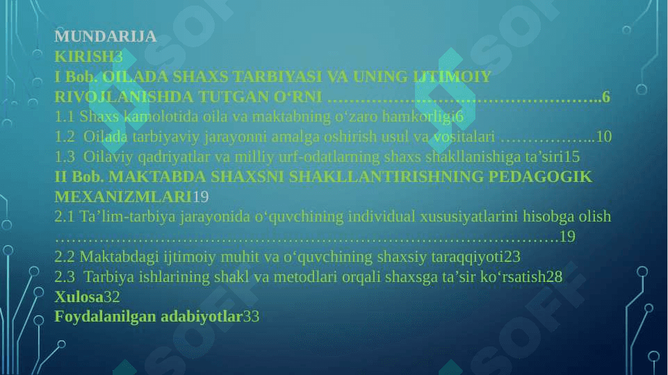 oilada va maktabda o’quvchilar shaxsini shakllantirish 2