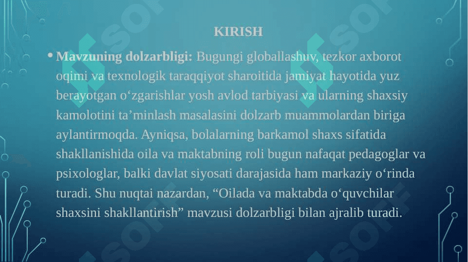 oilada va maktabda o’quvchilar shaxsini shakllantirish 3