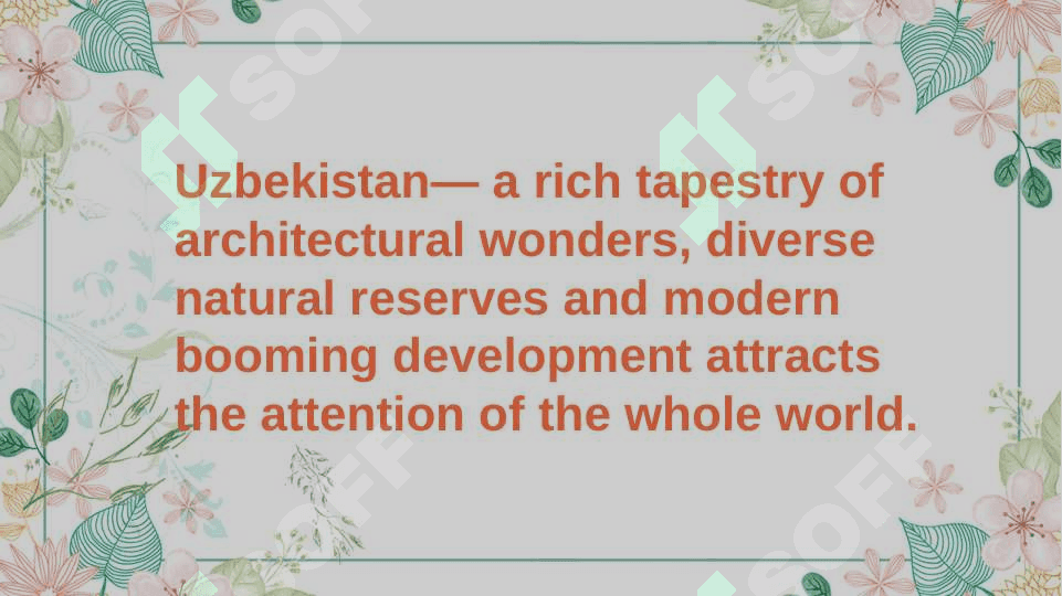 Tourism in Uzbekistan 2
