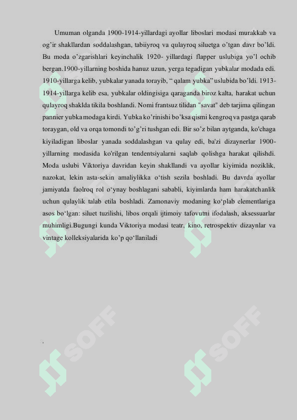 1901-1916-yillardagi ayollar libosi tarixi 6