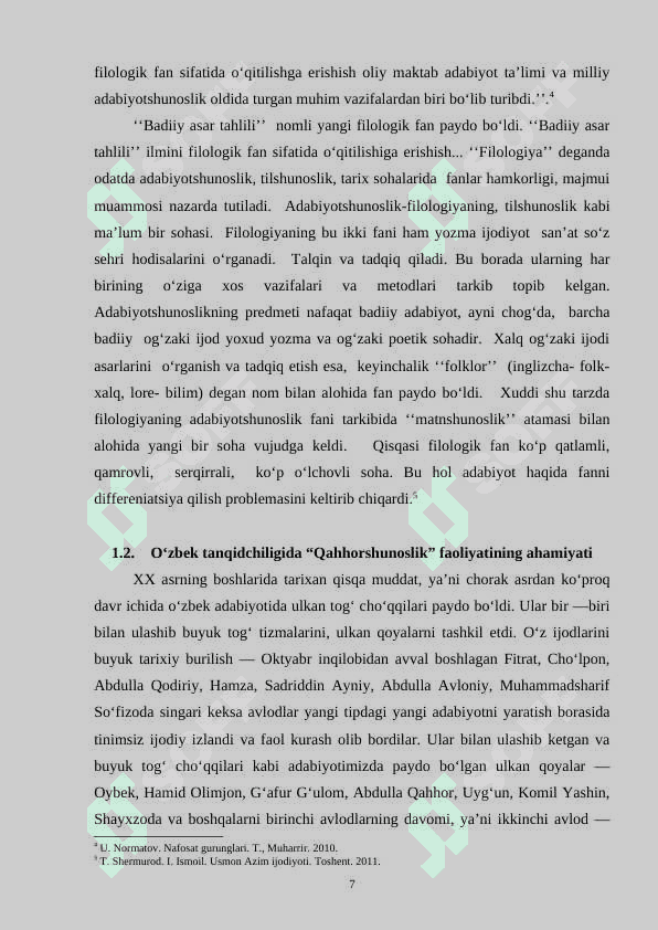 Mustaqillik davri tanqidchiligidagi Qahhorshunoslik faoliyati 8