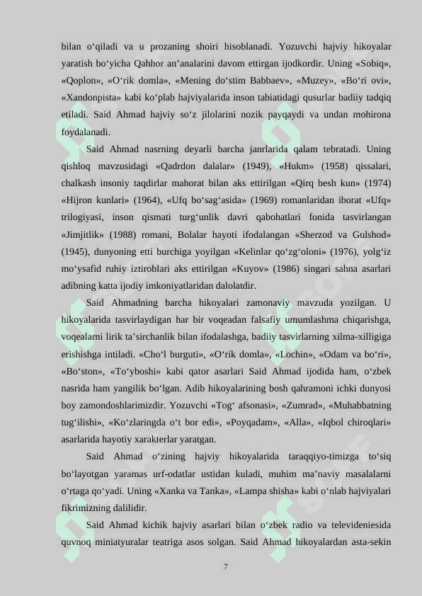 SAID AHMADNING “UFQ” ROMANI TAHLILI VA DAVRNING TASVIRIY XARAKTERISTIKASI 6
