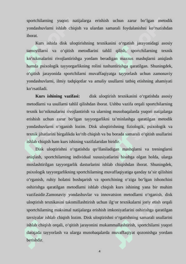 Disk uloqtirish turlar texnikasini o‘rgatish 4