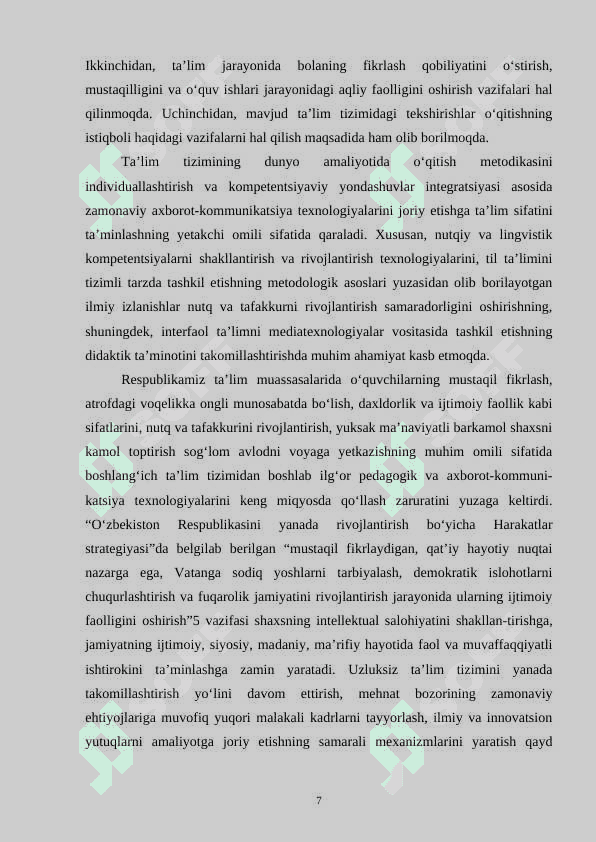 Boshlang‘ich sinflarda ona tili o‘qitish tarixi 7
