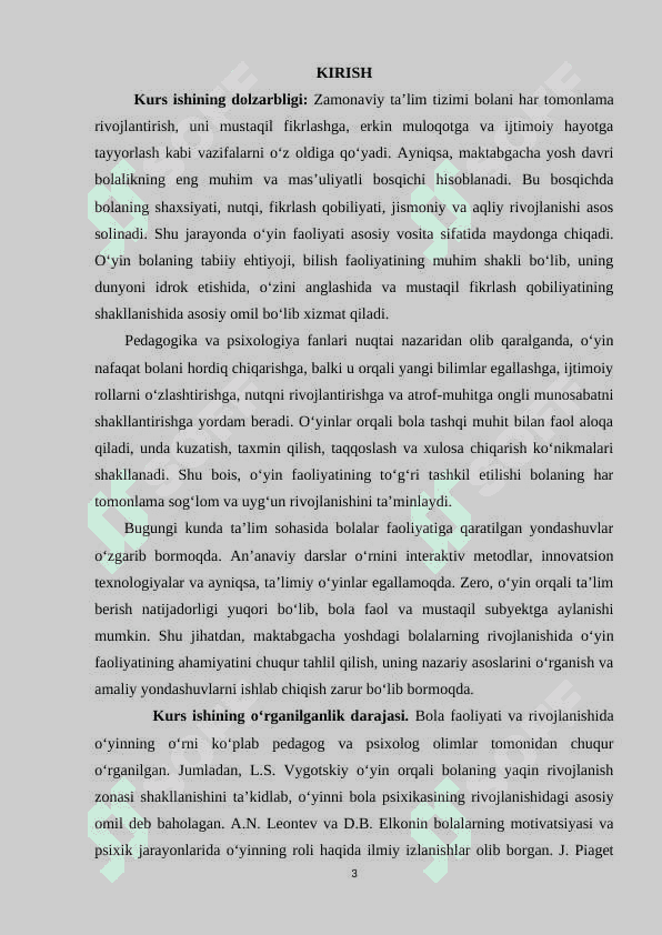 Bola rivojlanishida o‘yin faoliyatining ahamiyati 3