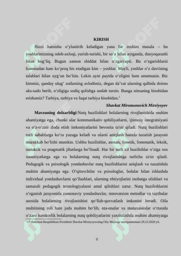 Nutq buzilishlarining pedagogik psixologik klassifikatsiyasi 2