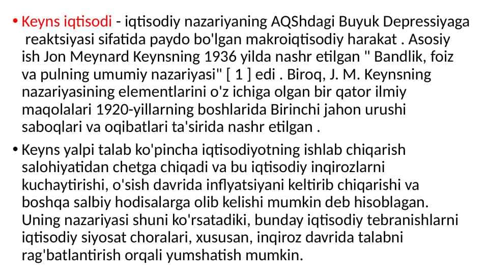 Keyns modellari 1