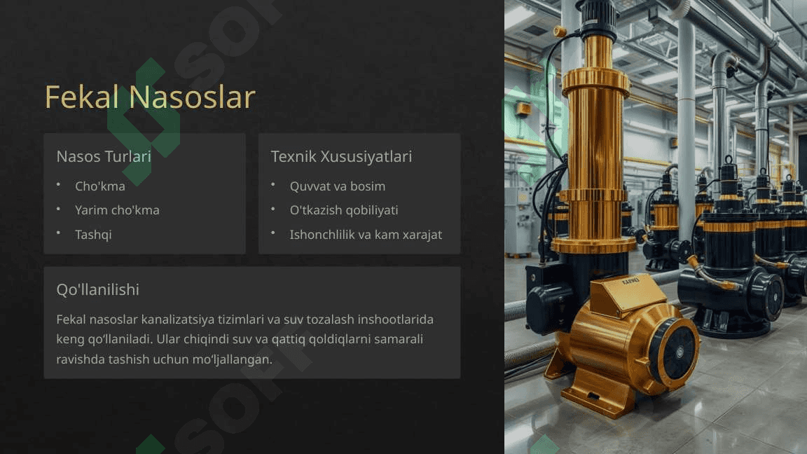 Fekal, Qum va Loyqa Nasoslari 2