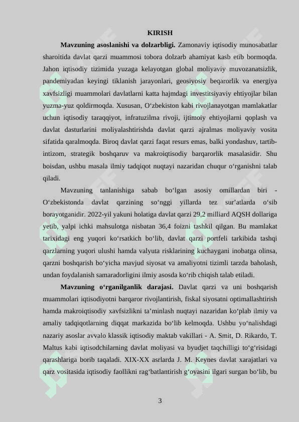 DAVLAT QARZINI BOSHQARISH VA UNDAN FOYDALANISH SAMARADORLIGINI OSHIRISH 3