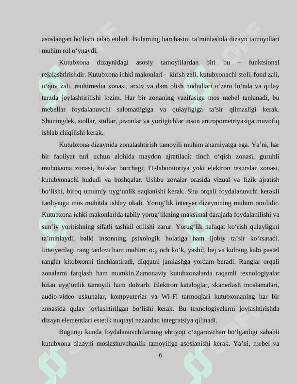 “BILIMLAR MARVARIDI” KUTUBXONASI amaliy ish 6